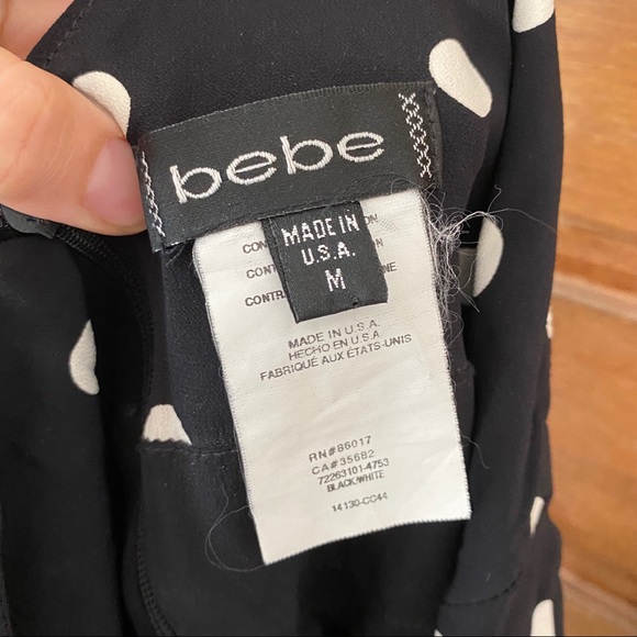 Bebe polka dot mini tank dress 90s style Medium - Picture 5 of 9